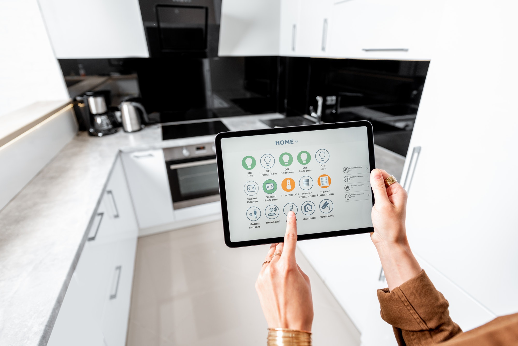 Smart home appliances. Cuisine Control means.